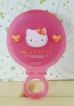 【震撼精品百貨】HELLO KITTY 凱蒂貓-KITTY手拿折鏡-紅心圖案-桃紅色 震撼日式精品百貨