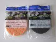 (2) 5" Sponge Hex-Logic Buffing Medium-Heavy Cutting Pad & Finishing Pad