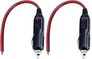 12V Cigarette Lighter Male Plug with Lead - 24V Car Power Adapter