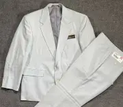 NWT ~ Vintage Retro Polyester/Rayon Suit 44S Jacket 38x32 Pants 2-Btn/Wide Lapel