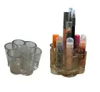 Vintage Smackers Clear Acrylic Glitter Lip Balm & Cosmetic/Makeup Organizer VHTF