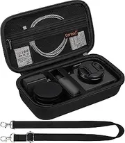 Canboc 4K Digital Camera Case for Oiadek/VJIANGER/HICSHON/VETEK 4K Vlogging Camera, Vlogging Camera Bag with Removable Shoulder Strap, Mesh Pocket fit Lens, Battery, Cable, Black (Case Only)
