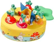 koolsoo Sensory Pull Along Toddlers Tissue Box Carrot Mat Creative Montessori Early Educational Toy for Number Learning