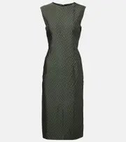 [Dries Van Noten] Dries Van Noten Delina midi dress AU 10 green