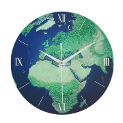 Retro Wall Clock Luminous Earth Glow In The Dark Home Decor
