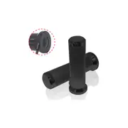 KOSO Heated handles titanium, black