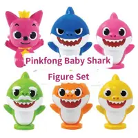 在飛比找蝦皮商城精選優惠-Pinkfong 小鯊魚公仔 6件套裝 兒童玩具 韓國玩具