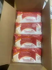 Wipes Tranquility Premium Cleansing Body Cleaning Wipes 56 Wipes Each Case Of 12