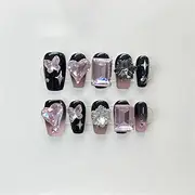 Handmade Nail Press Decoration Fake Nail Design Full Coverage Artificial Manicure Wearable