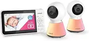 VTech BM5200N 5" 2-Camera Full Colour Video & Audio Baby Monitor with Night Light, 2-Way Talk, Soothing Sounds, Room Temperature Monitor, up to 17 Hours Battery Life