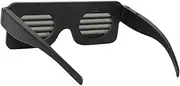 [ANDRESLAD] 1pc Dynamic LED Glasses with Colorful Patterns USB Rechargeable Flashing Shades for Parties Festivals and Nightclubs Lighting Colors Dynamic Effects