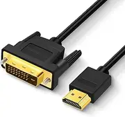 SHULIANCABLE HDMI A to DVI Adapter Cable, Bi-Directional 1080P DVI-D 24+1 to HDMI Cable Male to Male, Gold-Plated HDMI to DVI for Raspberry Pi, Roku, Xbox One, PS4 PS3, Graphics Card (6 Feet)