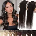 100% Real Remy Clip in Human Hair Extensions Full Head Hair Weft Balayage Ombre