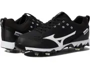 Mizuno Men's 9-Spike Ambition 2 Baseball Metal Cleats Black/White Size U.S. 8.5