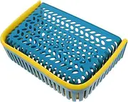 Bathtub Storage Basket Boxes Pools Shelves Mat Garage Bin Basketball Hang Pool Storage Blanket Bins Outdoor Floating Float Planter Outside Hanging Portable Net Blue Plastic