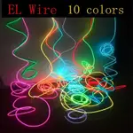 2M NEON EL WIRE LIGHT DANCE PARTY DECOR LIGHT NEON LED