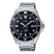 Casio MDV106D-1A1V Men's Duro 200M Stainless Steel Black Dial Analog Dive Watch