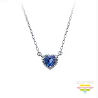在飛比找PChome24h購物優惠-藍寶石項鍊 彩糖鑽工坊 小確幸系列愛心藍寶石項鍊 CL-PD