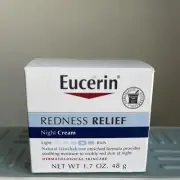 Eucerin Redness Relief Night Cream Dermatological Skin Care Night Creme New