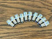 10 New Cool White Screw Base LED Lamp Light Bulbs 6v 6.3v 8v replace #40 #46 E10