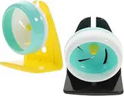 FONDOTIN Hamster Exercise Wheel Silent Running for Hedgehogs and Pets for Play and Exercise Compact Design for Cage Accessories Random Color