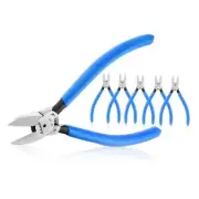 Wire Cutters Flush Cutters for Jewelry Making, Ultra-Sharp Side 6" 6Pack