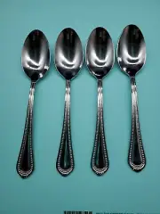 WALLACE CHATHAM BEAD Oval Place Soup Spoons Set of 4