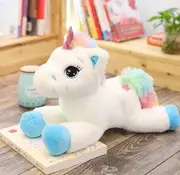 40cm Luminous Unicorn Toy, Cartoon Luminous Rainbow Unicorn Plush Toy PP Cotton Filling LED Light Up
