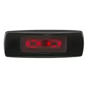 Narva 9-33V LED Rear End Outline Marker Red With 0.5M Cable Black Cover - 96832B