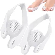 Big Toe Spacer | Double Hole Hammertoe Corrector | Soft Comfortable Separator, Forefoot Pad for Overlapping Toe, Toe Alignment