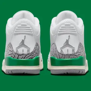 【NIKE 耐吉】休閒鞋 Air Jordan 3 Retro Lucky Green W 幸運綠 爆裂紋 女鞋 男段 CK9246-136
