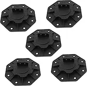 WHAMVOX 5pcs Deck Support Adjustable Pedestal for Floors Beds Cabinets User-Friendly