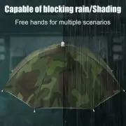 Multi Color Novelty Umbrella Hat Brolly For Golf Fishing Cap✨i Hunting Head Z4Z2