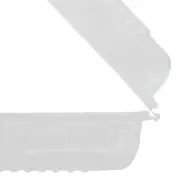 Karat FPHC96PP1C Polypropylene Plastic Hinged Container, 6 X 9 X 2.97, Clear,