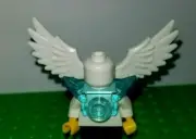 LEGO White Wings Pair Clear Blue Battle Armor Angel Minifigure Neck Bracket Gear