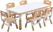 Kids table and chairs, Toddler table and chairs, Kids table( 6 chairs ), Kids table and chair set, Kids table and chair set 5-8 year old. Toddler table and chair set with 24 leg covers +12 color pens