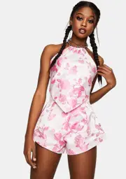 [Lioness] Pink In Bloom Mini Shorts