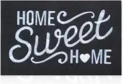 Door Mats Outdoor Non Slip Rubber Backing,Black