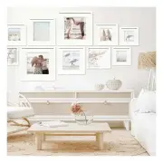 Deluxe Gallery Photo Wall Frame Set C - 10 Frames - White