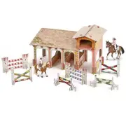 Collectible Quality Papo Winter Pony Club Playset for Ages 3 Years and Up