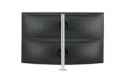 Atdec AWMS-2-LTH75-H-S Desk Mount for Monitor, Curved Screen Display, Flat Panel Display, All-in-One Computer - Silver - Landscape/Portrait - Height