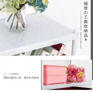 dayneeds 高強度鐵板三層收納層架60x35x60公分(烤漆白)單層荷重200kg無洞鐵板層架 底部補強