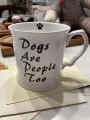 DOGS ARE PEOPLE TOO Coffee Mug Cup by My Fido Double Sided Mug