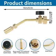 Propane Torch Head Solid Brass Gas Torch Head Manual Start Welding Torch letgG
