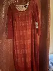 Red Sequin And Lace Dress Size XL