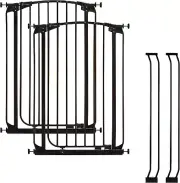 Auto-Close Chelsea Extra-Tall Baby Gate Set - Indoor Safety Gates - with 2 X 9Cm