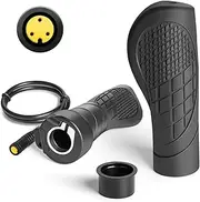 E-Mangue Rotating Throttle Grip for Electric Bicycle, Waterproof Speed Throttle Handlebar for Bafang BBS01B BBS02B BBS HD Mid Motors Conversion Kit Accessories