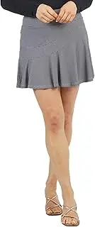 [IBKUL] UPF50+ Sun Protective Icefil Cooling Tech Quick-Dry Mini Check Flounce Skort - 20754