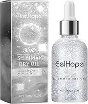 Hydrating Body Shimmer Face Glitter Highlighter Makeup Liquid Glow Lotion, Holographic Luminiser for Hair