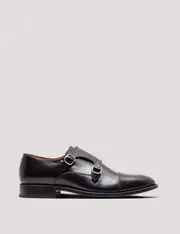 Hawes & Curtis Brown Double Monk Strap Shoe Size: 10